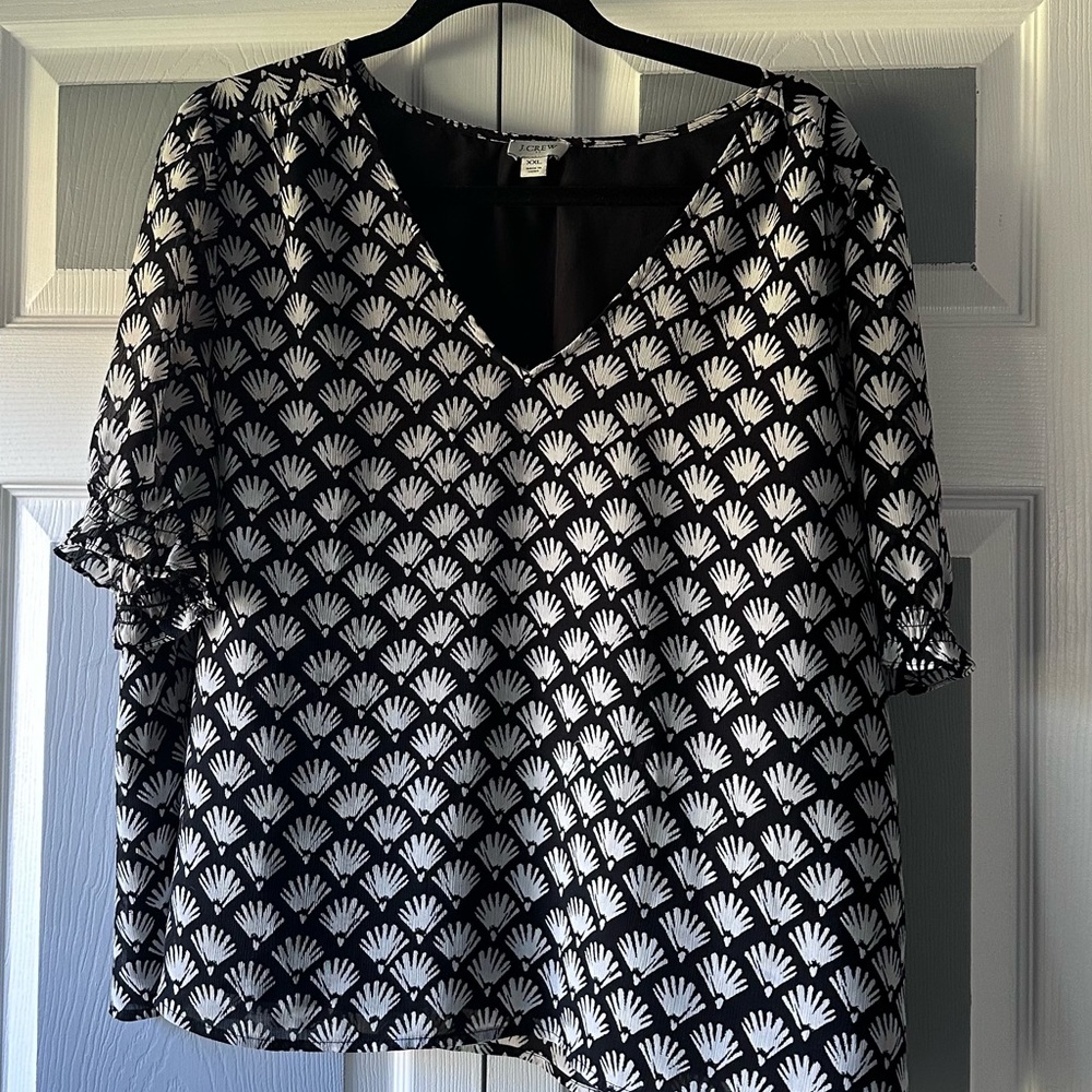 XXL J.Crew Chiffon Double Layer Blouse